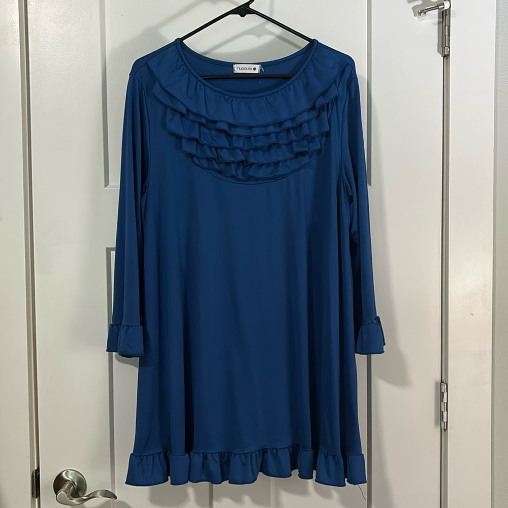 Nuggles Royal Blue Taylor Top 2X